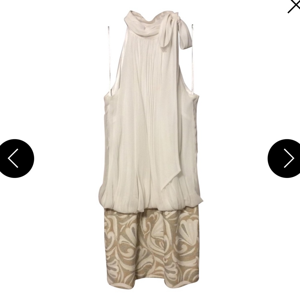 White and gold sequen dress!